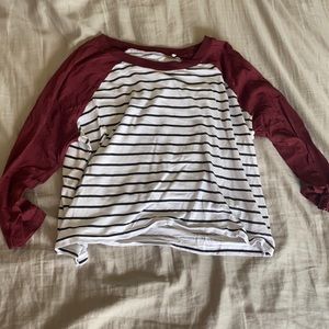 striped crop top
